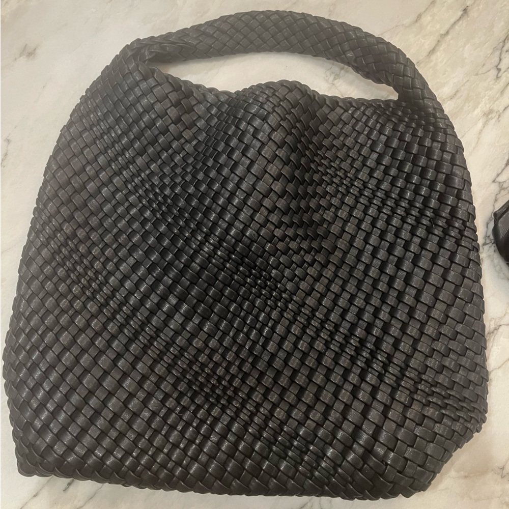 Egan leather black tote bag